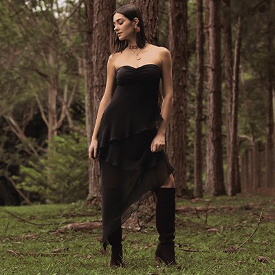 vestido longuete preto camadas 240220 003