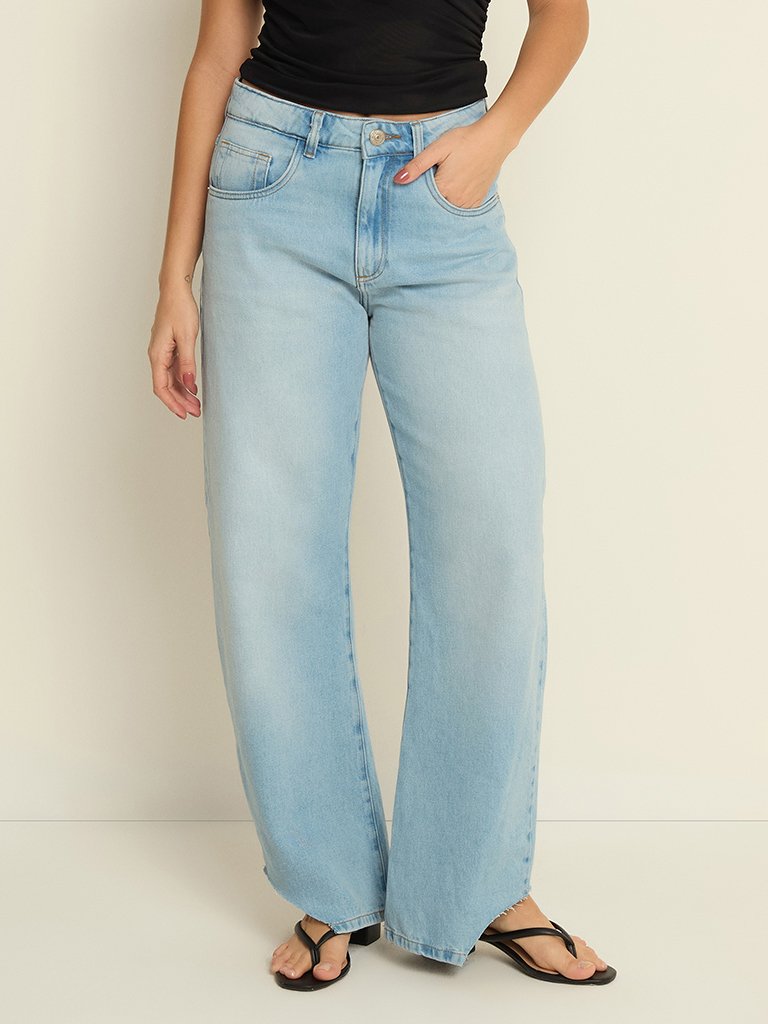 Calça Jeans Feminina Barrel Compre Online - Main Image