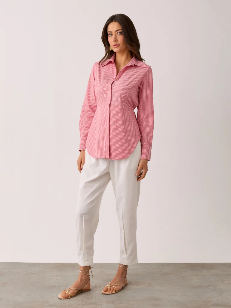 Camisa Gisele Tricoline Listrada